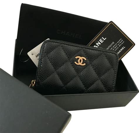 chanel csrd holder|chanel card holder zipped.